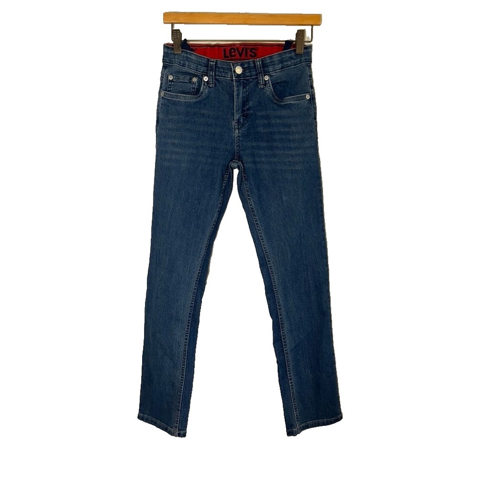 Levis 511 Kids Dark Wash Straight Leg Denim Jeans 14 Classic Retro Western
